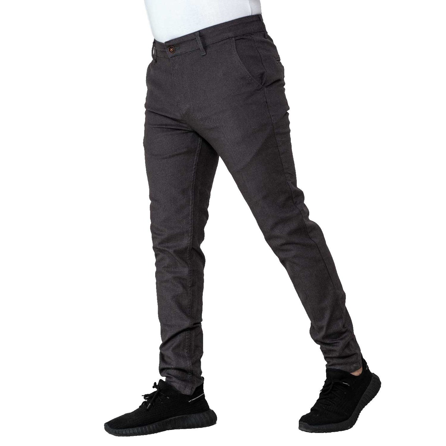 Men's clothing 24GM-7-1-2409-3-بنطلون قماش خام تركي – لون رصاصي غامق Jeans-Pant, بنطلون, بنطلون جينز  Pukkastyle ملابس رجالي