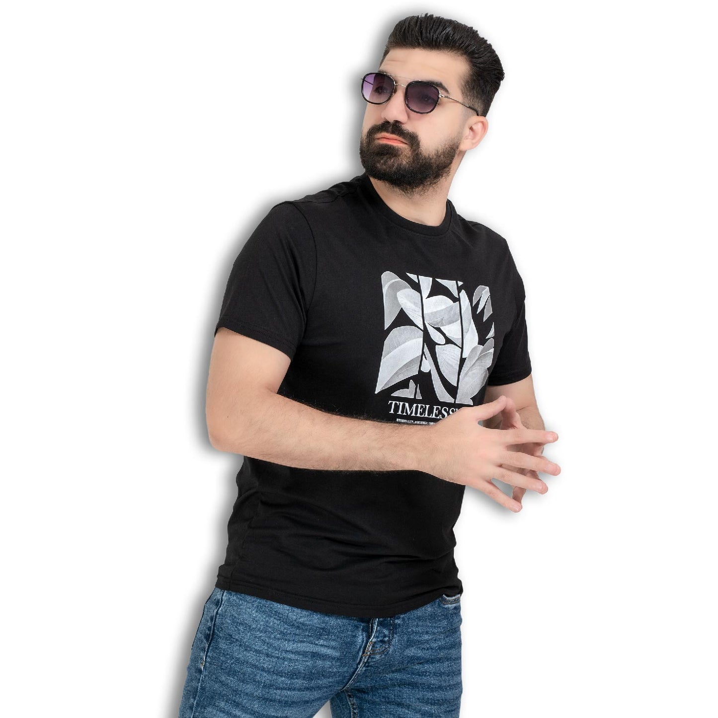تيشرت روند قطن مطبوع