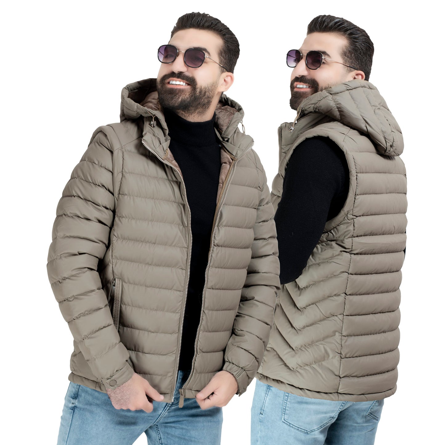 25WM-3-3-2009-جاكيت وتر بروف مستورد مبطن قطيفه اكمام قابله للفك