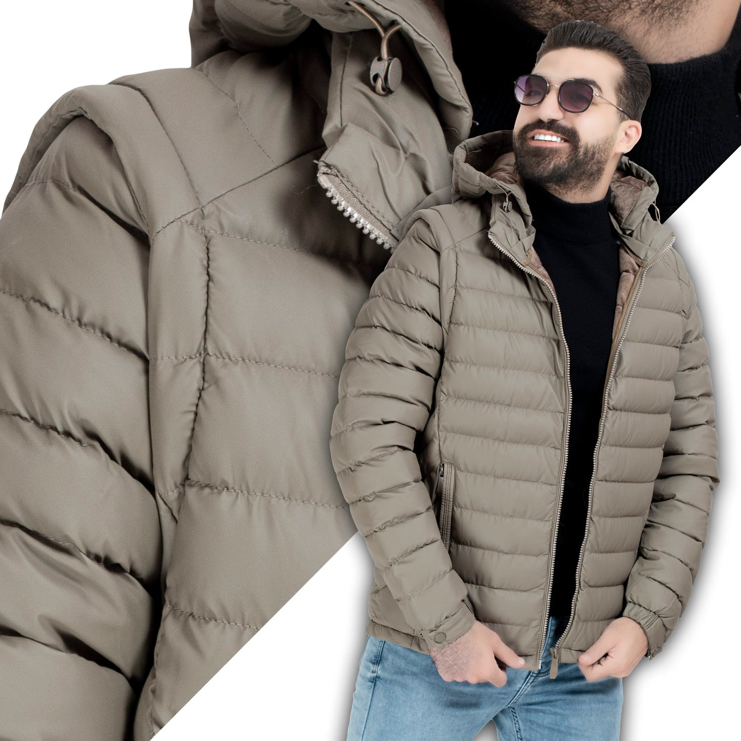 25WM-3-3-2009-جاكيت وتر بروف مستورد مبطن قطيفه اكمام قابله للفك