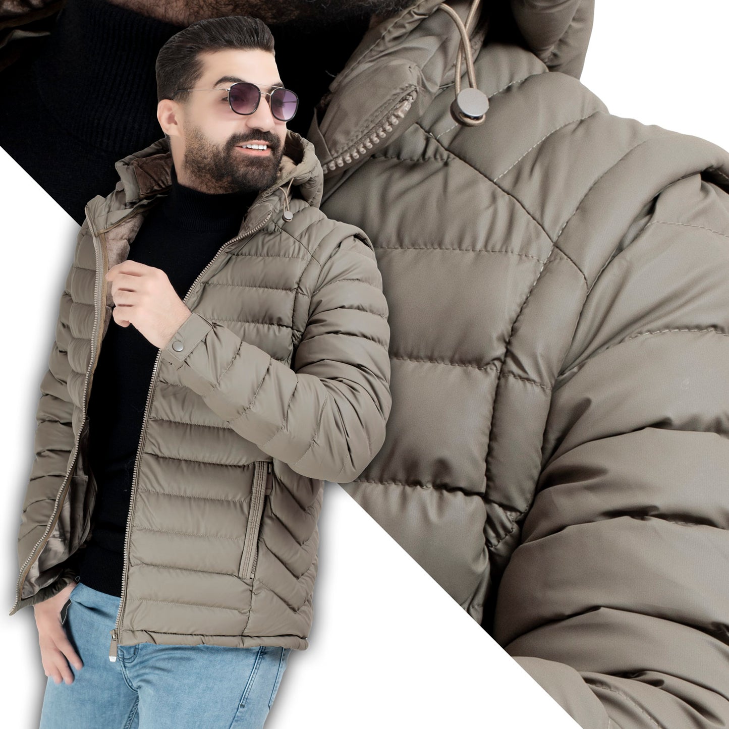 25WM-3-3-2009-جاكيت وتر بروف مستورد مبطن قطيفه اكمام قابله للفك