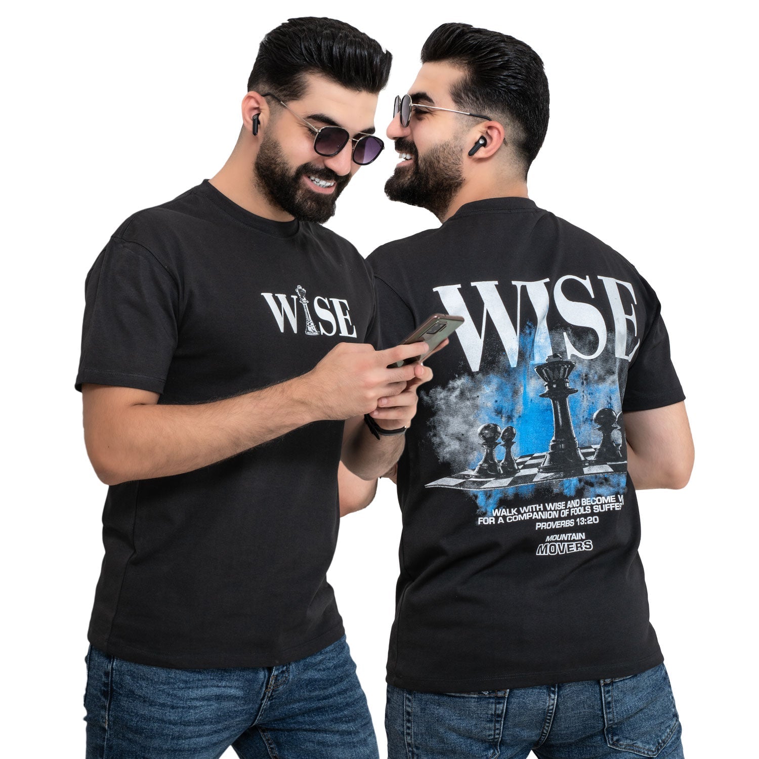 Men's clothing 24SM-7-9-7840-35-تيشيرت أوفر سايز روند – قطن بوليفار Cotton T-shirt, تيشرت روند, تيشرت قطن  Pukkastyle ملابس رجالي