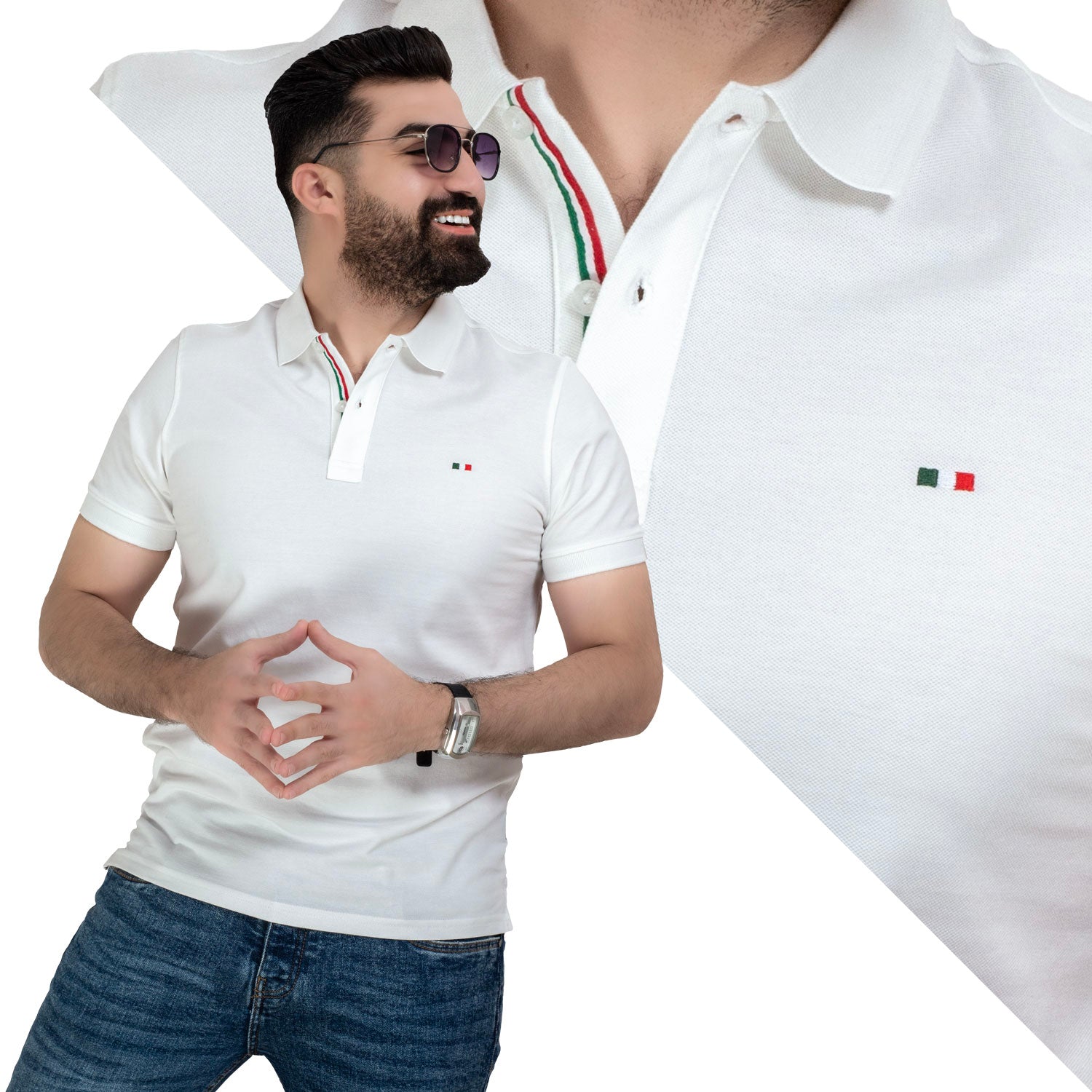 تيشرت بولو -  ["Basic-Shirt","last","Polo-T-Shirt","\u0628\u064a\u0632\u0643","\u062a\u064a\u0634\u0631\u062a \u0628\u0648\u0644\u0648"] - تيشرت بولو قطن بيكا ساده  - Pukkastyle تسوق ملابس رجالي اونلاين - Online shopping Men's Clothes
