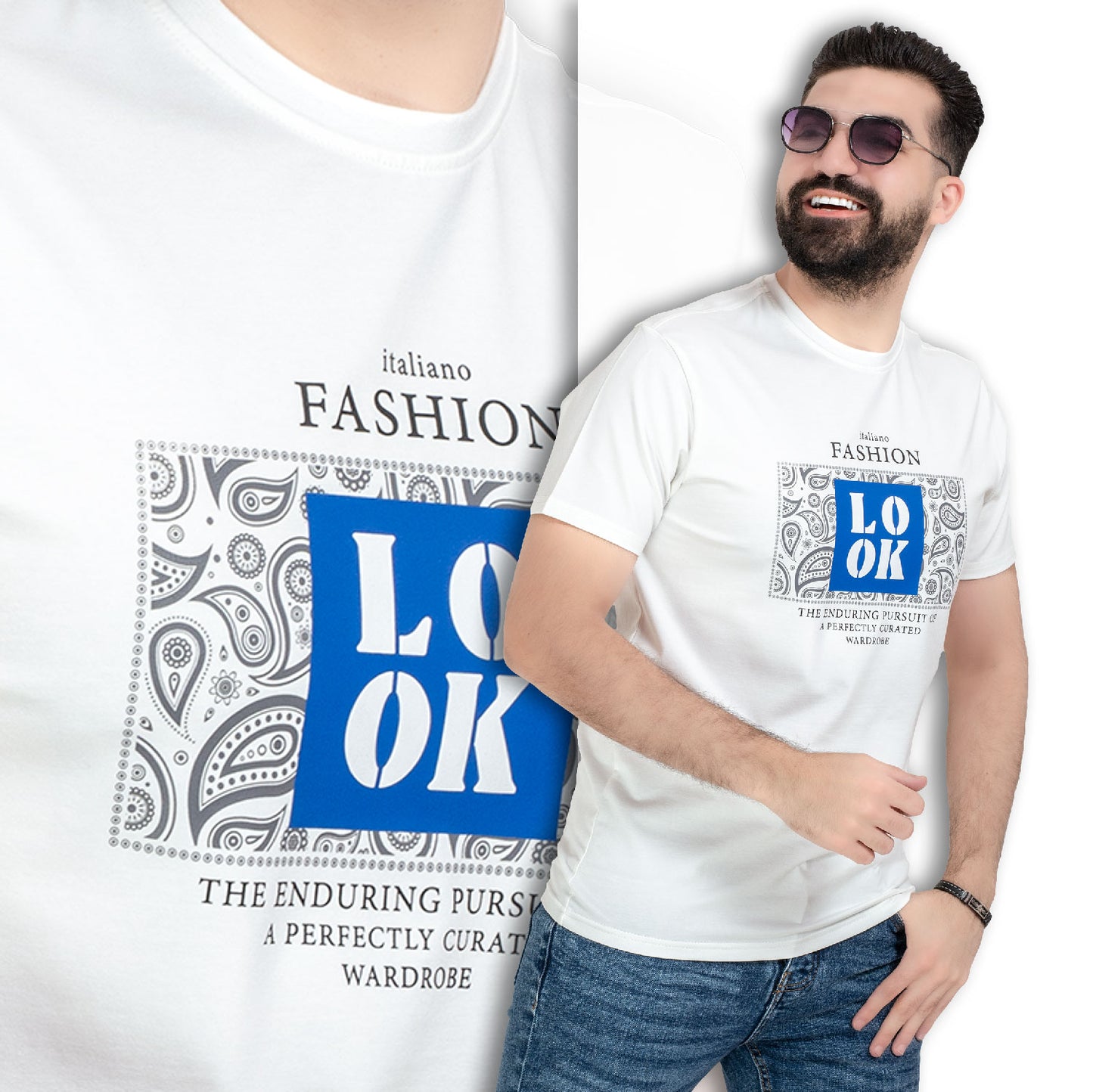 تيشرت روند قطن مطبوع