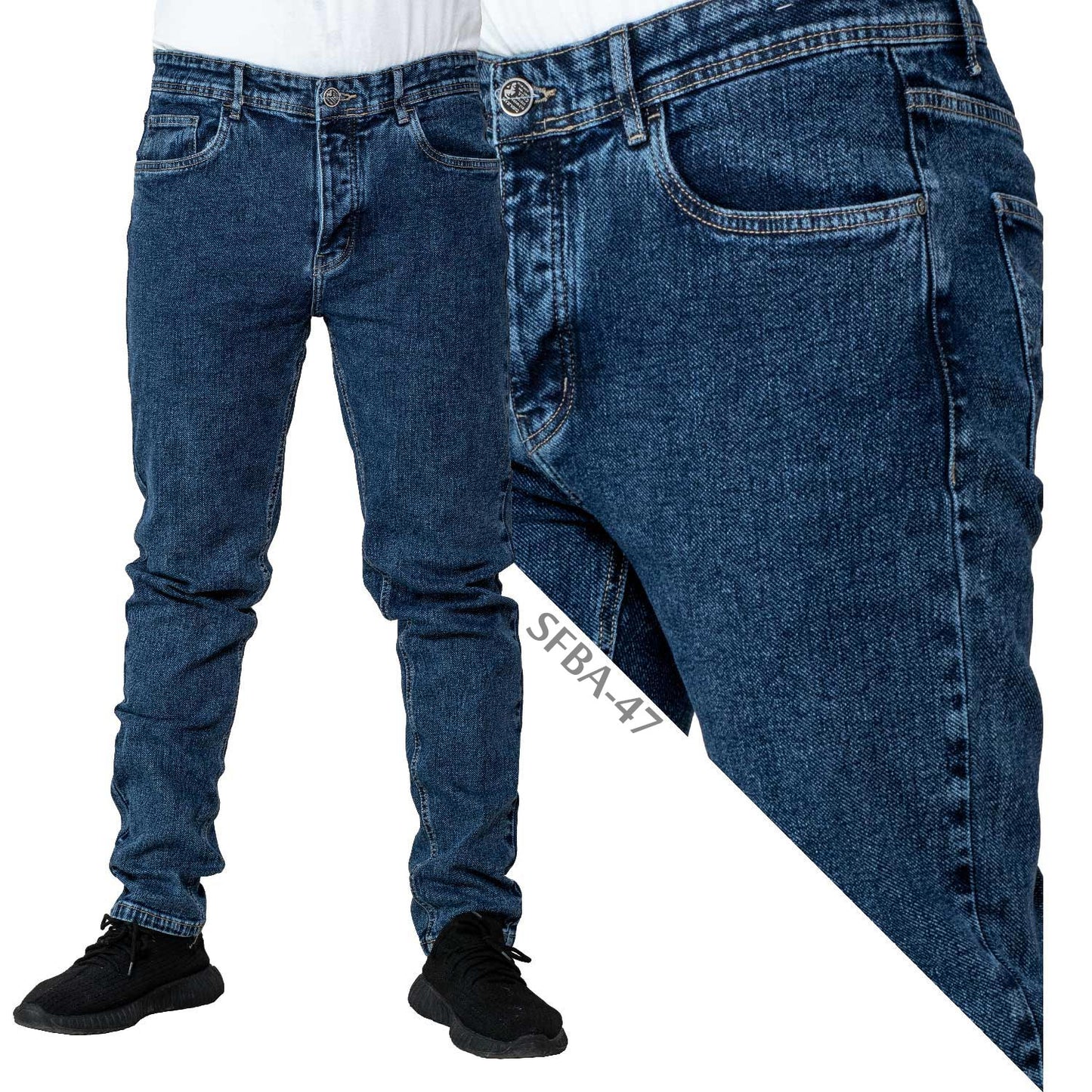 Men's clothing 24GM-9-1-SFBA-47-بنطلون جينز Jeans-Pant, بنطلون, بنطلون جينز  Pukkastyle ملابس رجالي