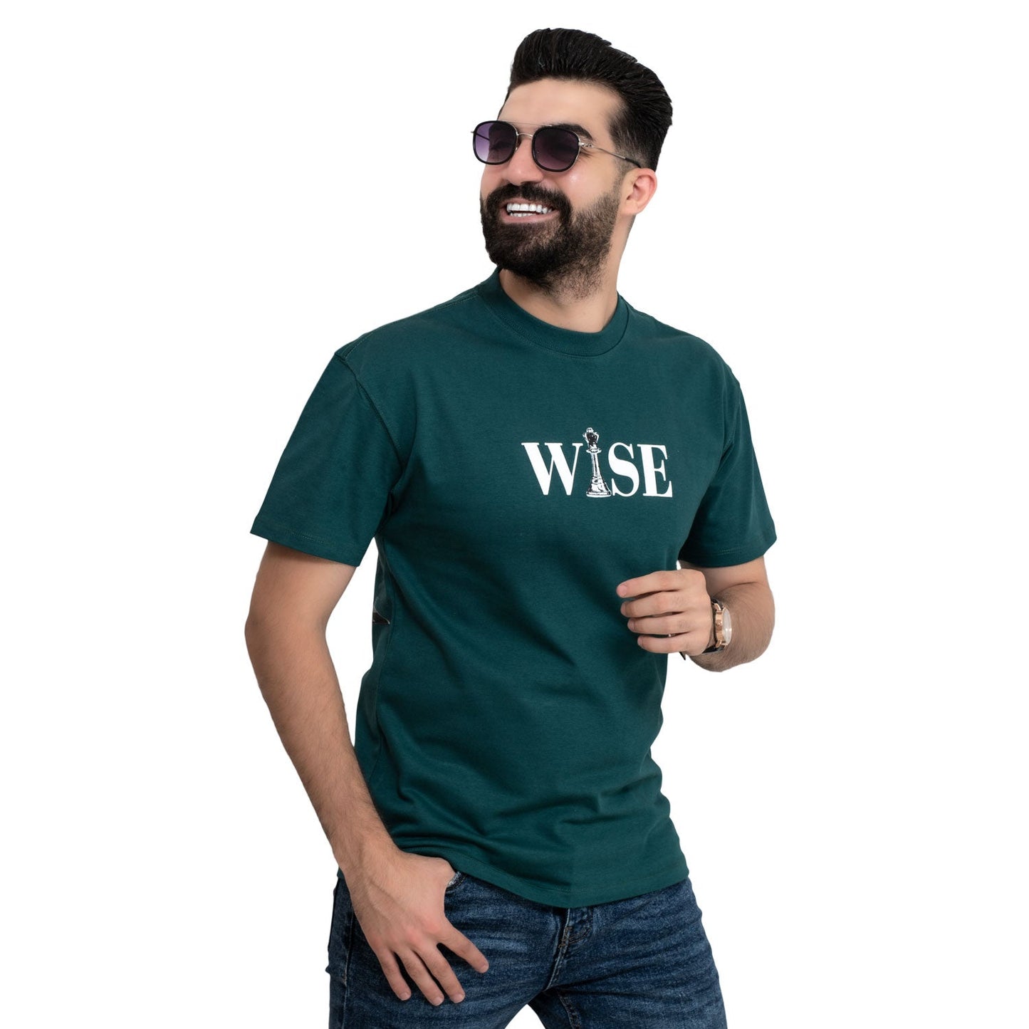 Men's clothing 24SM-7-9-7840-35-تيشيرت أوفر سايز روند – قطن بوليفار Cotton T-shirt, تيشرت روند, تيشرت قطن  Pukkastyle ملابس رجالي