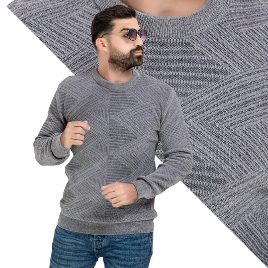 بلوفر -  ["Pullover","Pullover Woll knitwear","\u0628\u0644\u0648\u0641\u0631"] - 25WM-25-4-174-بلوفر قطيفه روند  - Pukkastyle تسوق ملابس رجالي اونلاين - Online shopping Men's Clothes