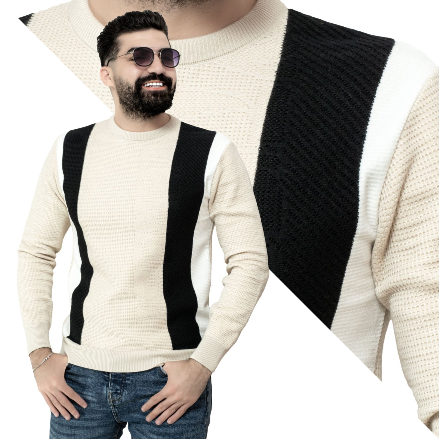 بلوفر -  ["Pullover","Pullover Woll knitwear","\u0628\u0644\u0648\u0641\u0631"] - 24wm-45-4-629-بلوفر-صوف-روند  - Pukkastyle تسوق ملابس رجالي اونلاين - Online shopping Men's Clothes