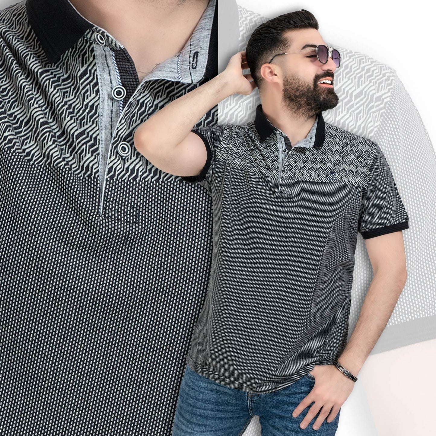 تيشرت بولو -  ["Basic-Shirt","last","Polo-T-Shirt","\u0628\u064a\u0632\u0643","\u062a\u064a\u0634\u0631\u062a \u0628\u0648\u0644\u0648"] - تيشرت بولو جكار قطن  - Pukkastyle تسوق ملابس رجالي اونلاين - Online shopping Men's Clothes