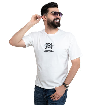 Men's clothing 24SM-19-9-703-17-تيشيرت أوفر سايز قطن سنجل ليكرا Cotton T-shirt, تيشرت روند, تيشرت قطن  Pukkastyle ملابس رجالي