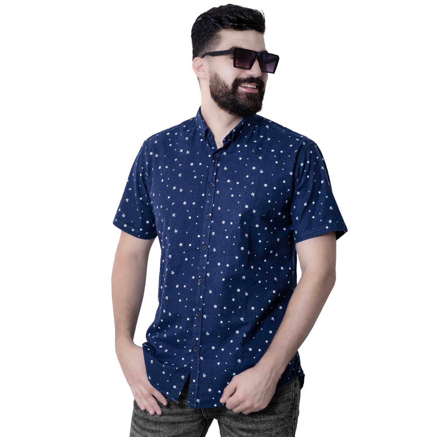 قميص نص كم -  ["Half-Sleeve","Half-Sleeve-Shirt","linen","Men's-Shirt","\u0635\u064a\u0641\u064a \u0623\u062e\u0631 \u0642\u0637\u0639\u0647","\u0642\u0637\u0646","\u0642\u0645\u064a\u0635 \u0646\u0635 \u0643\u0645","\u0642\u0645\u064a\u0635-\u0631\u062c\u0627\u0644\u064a","\u0643\u062a\u0627\u0646"] - 22SM-23-10-1-4-قميص قطن منقوش باكمام قصيره  - Pukkastyle تسوق ملابس رجالي اونلاين - Online shopping Men's Clothes