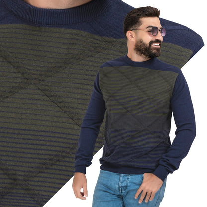 25WM-53-4-1489-بلوفر تريكو قطن روند