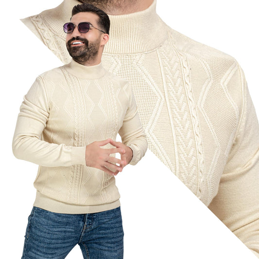 بلوفر -  ["Pullover","Pullover Woll knitwear","\u0628\u0644\u0648\u0641\u0631"] - 25WM-25-4-186-هاف كول صوف  - Pukkastyle تسوق ملابس رجالي اونلاين - Online shopping Men's Clothes