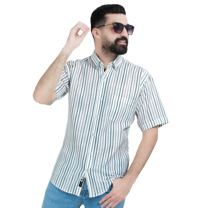 قميص نص كم -  ["Half-Sleeve","Half-Sleeve-Shirt","linen","Men's-Shirt","\u0642\u0637\u0646","\u0642\u0645\u064a\u0635 \u0646\u0635 \u0643\u0645","\u0642\u0645\u064a\u0635-\u0631\u062c\u0627\u0644\u064a","\u0643\u062a\u0627\u0646"] - 26SM-40-10-2610-قميص نص كم قطن مقلم  - Pukkastyle تسوق ملابس رجالي اونلاين - Online shopping Men's Clothes