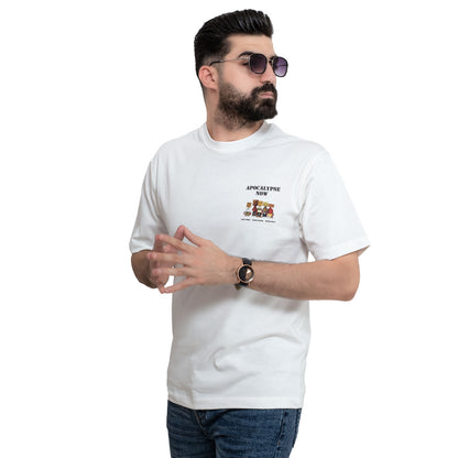 Men's clothing 24SM-27-9-30101-22-تيشيرت أوفر سايز روند – قطن بوليفار Cotton T-shirt, تيشرت روند, تيشرت قطن  Pukkastyle ملابس رجالي