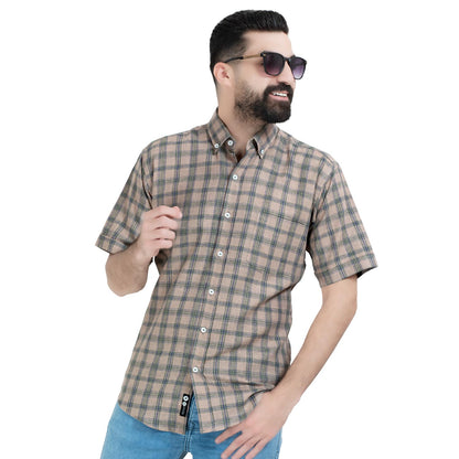 قميص نص كم -  ["Half-Sleeve","Half-Sleeve-Shirt","linen","Men's-Shirt","\u0642\u0637\u0646","\u0642\u0645\u064a\u0635 \u0646\u0635 \u0643\u0645","\u0642\u0645\u064a\u0635-\u0631\u062c\u0627\u0644\u064a","\u0643\u062a\u0627\u0646"] - 26SM-40-10-2614-قميص نص كم كتان كروه  - Pukkastyle تسوق ملابس رجالي اونلاين - Online shopping Men's Clothes