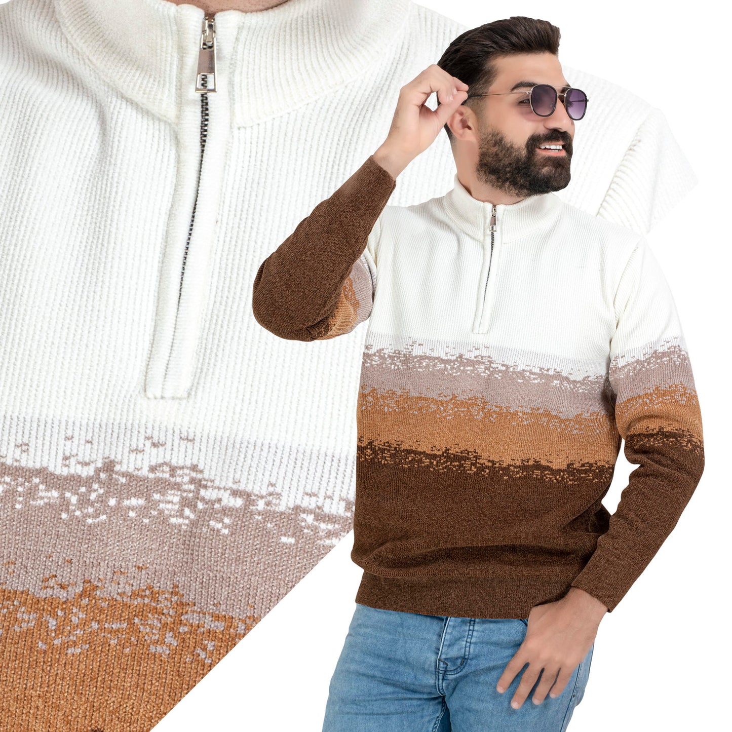 25WM-61-4-412-بلوفر هاف كول سوسته قطيفه