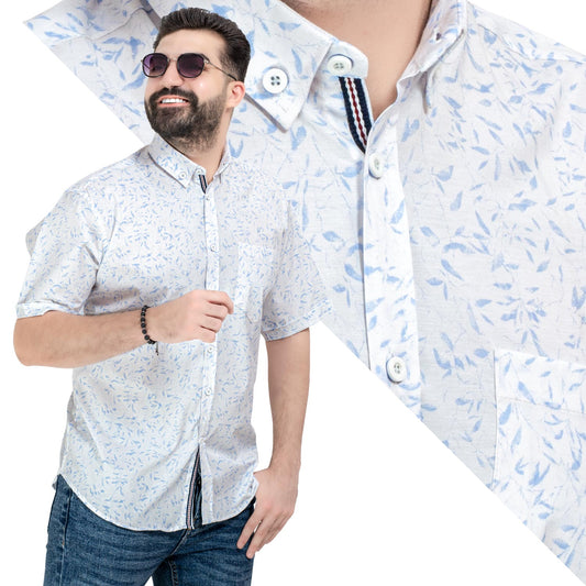 قميص نص كم -  ["Half-Sleeve","Half-Sleeve-Shirt","linen","Men's-Shirt","\u0642\u0637\u0646","\u0642\u0645\u064a\u0635 \u0646\u0635 \u0643\u0645","\u0642\u0645\u064a\u0635-\u0631\u062c\u0627\u0644\u064a","\u0643\u062a\u0627\u0646"] - 25SM-58-10-575-قميص نص كم قطن منقوش  - Pukkastyle تسوق ملابس رجالي اونلاين - Online shopping Men's Clothes