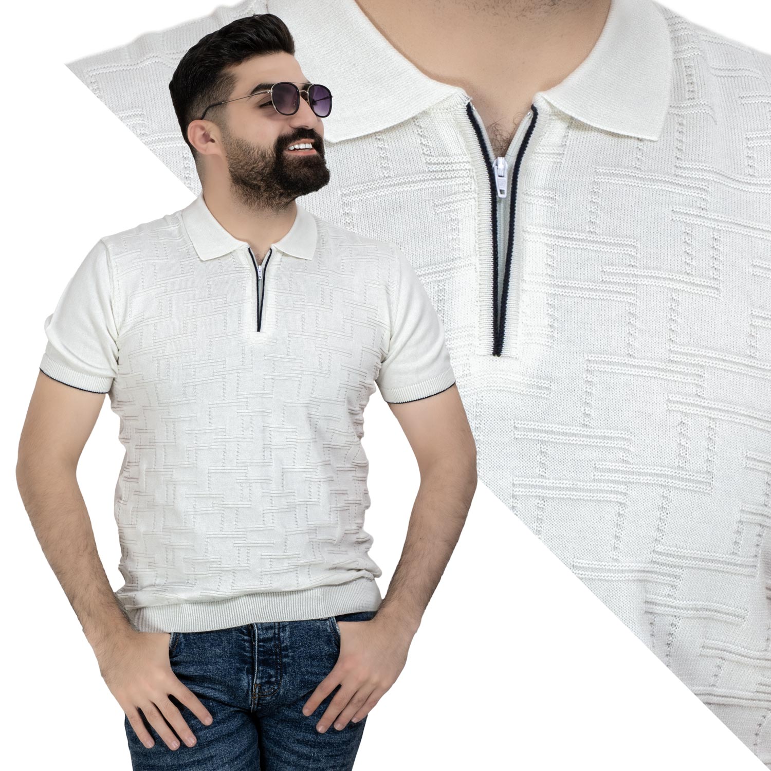 تيشرت بولو -  ["Basic-Shirt","last","Polo-T-Shirt","\u0628\u064a\u0632\u0643","\u062a\u064a\u0634\u0631\u062a \u0628\u0648\u0644\u0648"] - تيشرت بولو تريكو بسوسته  - Pukkastyle تسوق ملابس رجالي اونلاين - Online shopping Men's Clothes