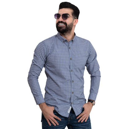 Men's clothing 24GM-7-7-24032-16-قميص كاروه باكمام طويله linen, Long-Sleeve-Shirt, Plain Shirt, ساده, قميص ساده, قميص كم طويل, كتان  Pukkastyle ملابس رجالي