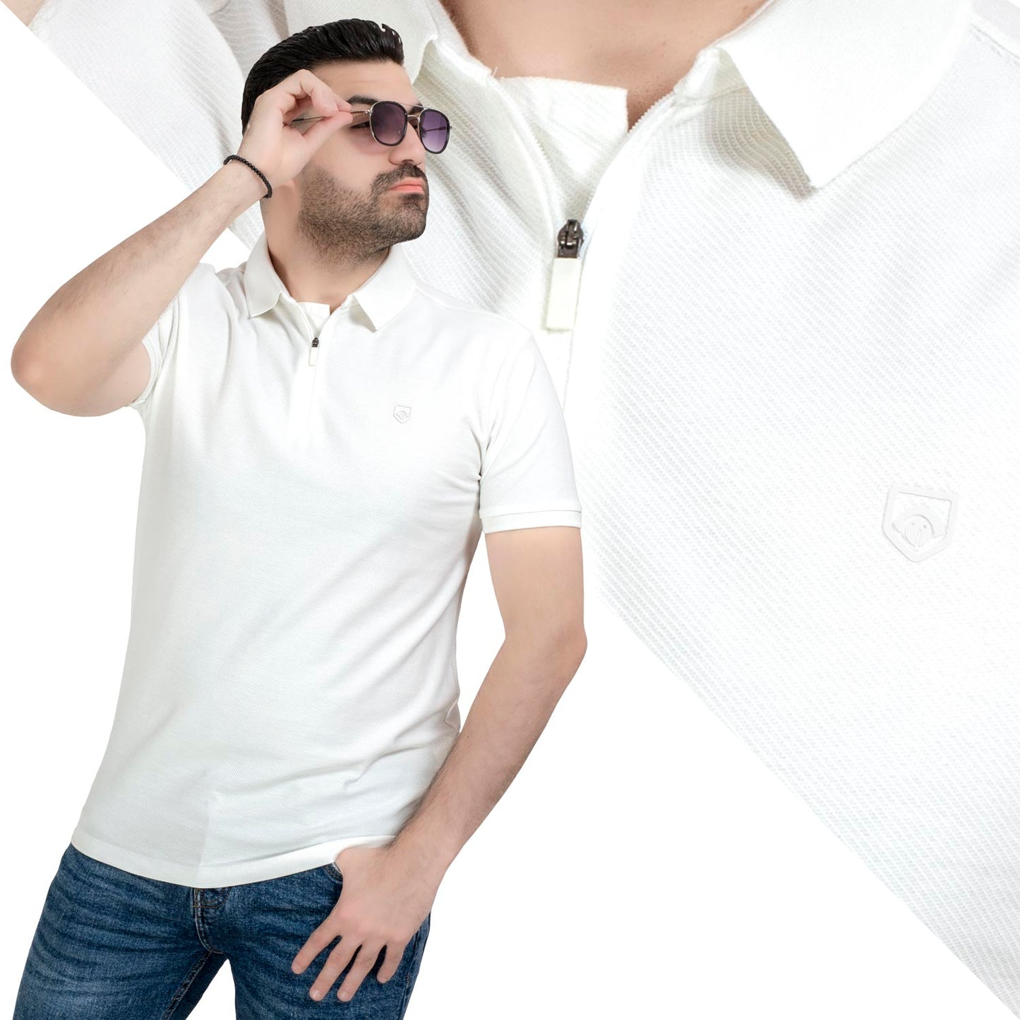 تيشرت بولو -  ["Basic-Shirt","last","Polo-T-Shirt","\u0628\u064a\u0632\u0643","\u062a\u064a\u0634\u0631\u062a \u0628\u0648\u0644\u0648"] - 24SM-39-5-2441-20-تيشرت بولو - خام قطن  - Pukkastyle تسوق ملابس رجالي اونلاين - Online shopping Men's Clothes