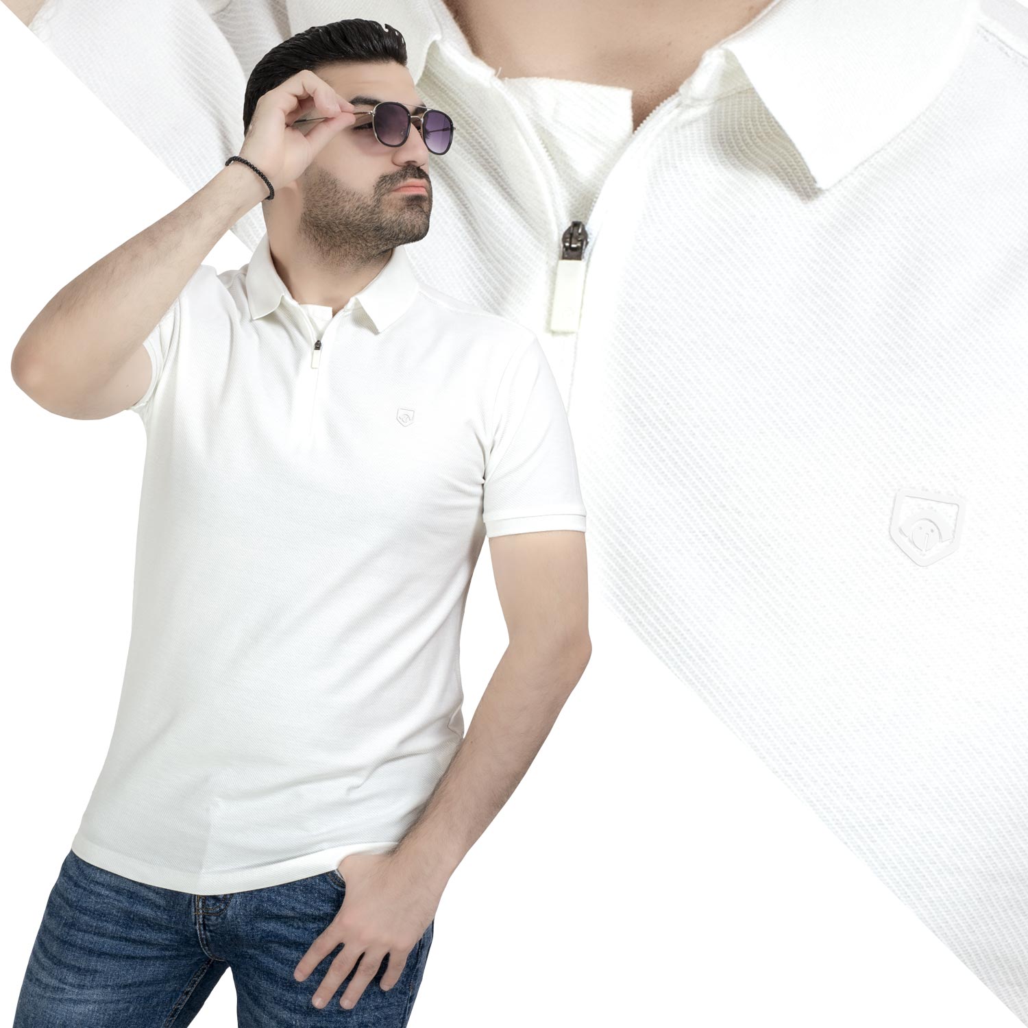 تيشرت بولو -  ["Basic-Shirt","last","Polo-T-Shirt","\u0628\u064a\u0632\u0643","\u062a\u064a\u0634\u0631\u062a \u0628\u0648\u0644\u0648"] - 24SM-39-5-2441-20-تيشرت بولو - خام قطن  - Pukkastyle تسوق ملابس رجالي اونلاين - Online shopping Men's Clothes