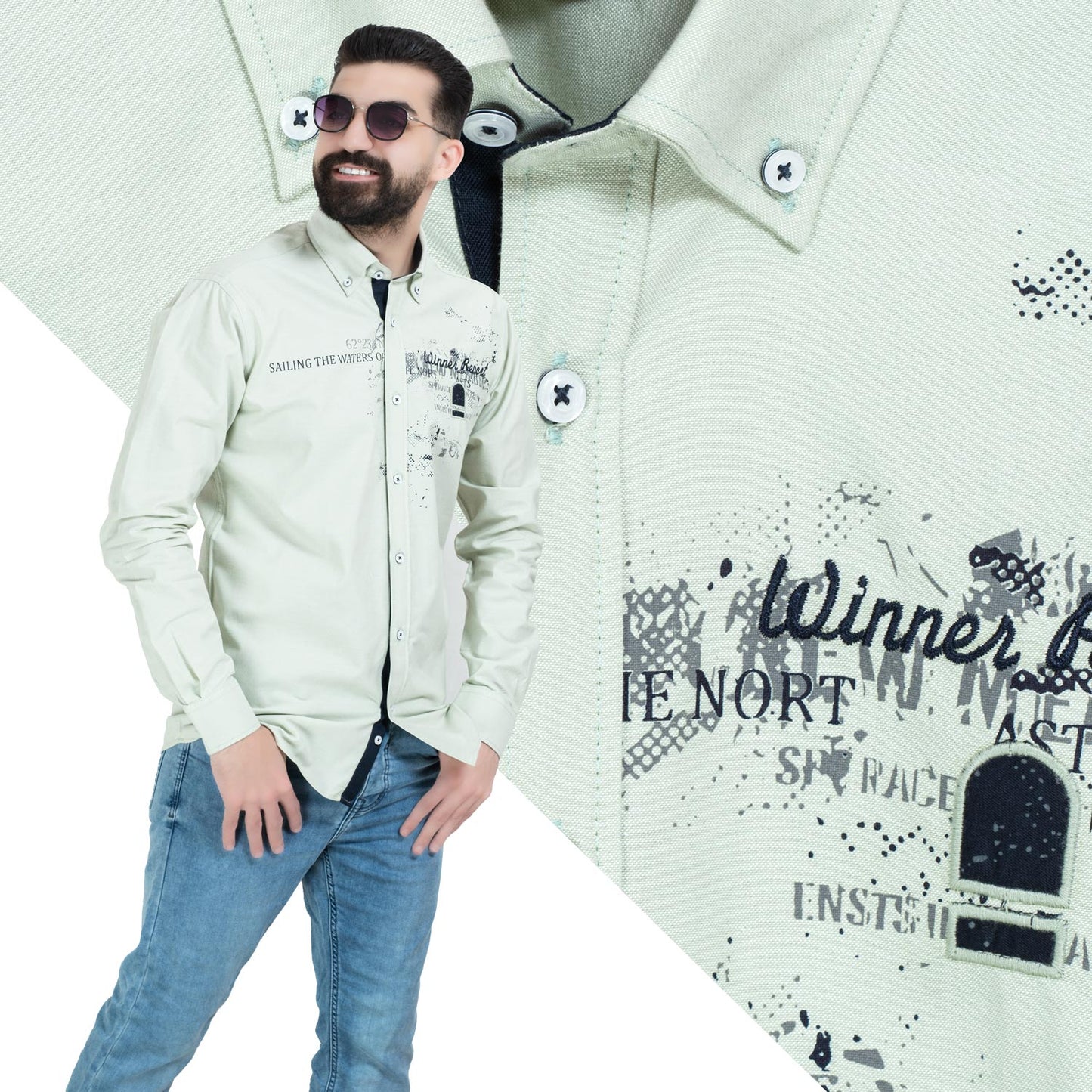قميص كم طويل -  ["Check Shirt","Gabardine","Long-Sleeve-Shirt","\u062c\u0628\u0631\u062f\u064a\u0646","\u0642\u0645\u064a\u0635 \u0643\u0645 \u0637\u0648\u064a\u0644","\u0643\u0627\u0631\u0648\u0647\u0627\u062a"] - 26GM-44-7-712-قميص كم مطبوع  - Pukkastyle تسوق ملابس رجالي اونلاين - Online shopping Men's Clothes