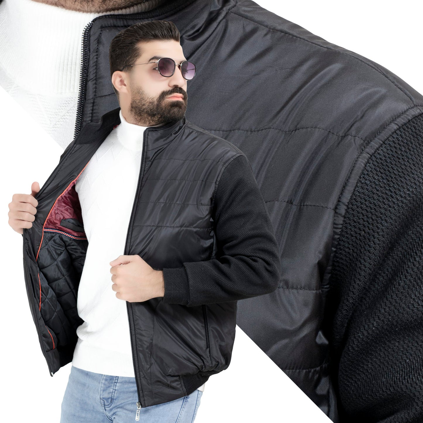 25WM-64-3-2512-جاكيت وتر بروف بكم تريكو