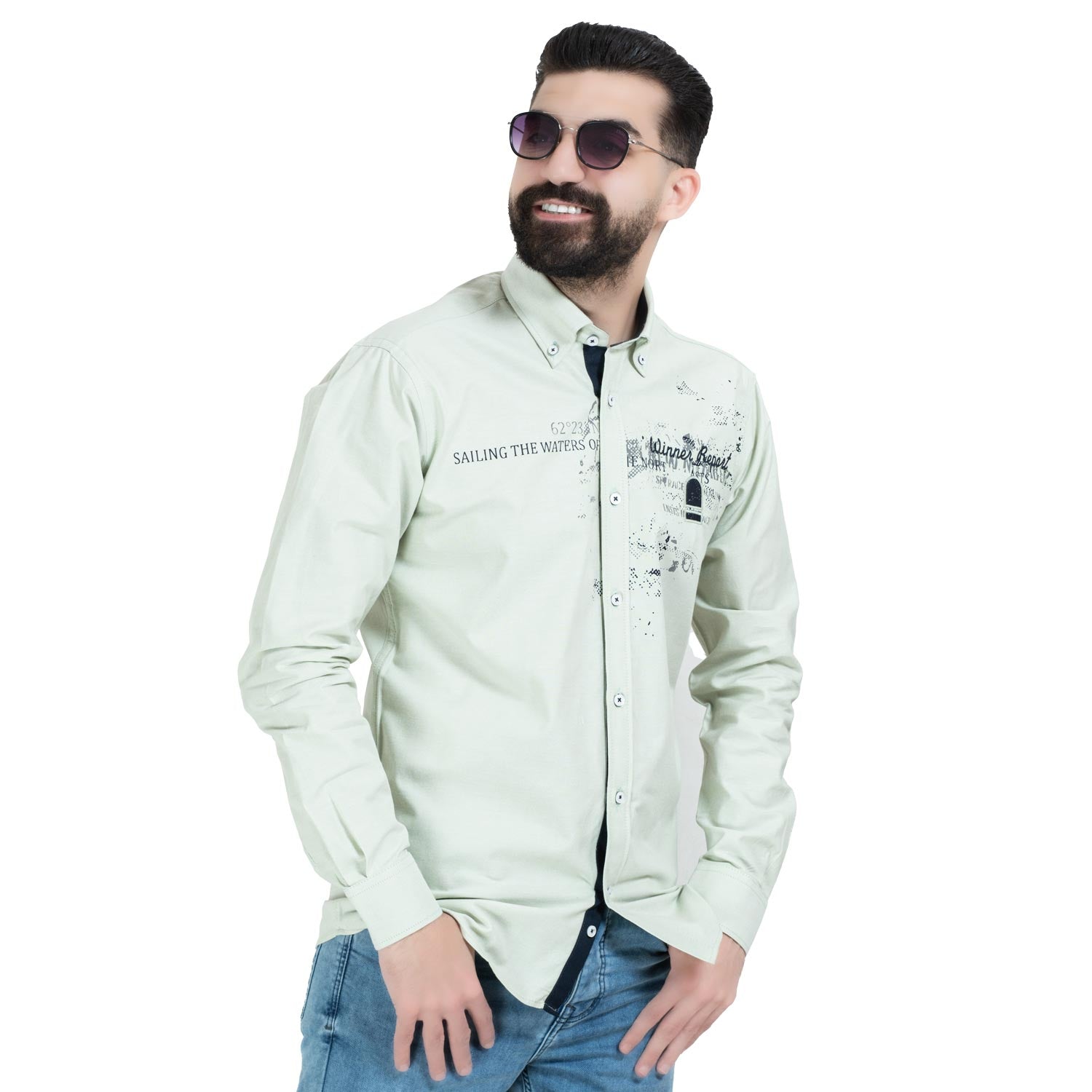 قميص كم طويل -  ["Check Shirt","Gabardine","Long-Sleeve-Shirt","\u062c\u0628\u0631\u062f\u064a\u0646","\u0642\u0645\u064a\u0635 \u0643\u0645 \u0637\u0648\u064a\u0644","\u0643\u0627\u0631\u0648\u0647\u0627\u062a"] - 26GM-44-7-712-قميص كم مطبوع  - Pukkastyle تسوق ملابس رجالي اونلاين - Online shopping Men's Clothes