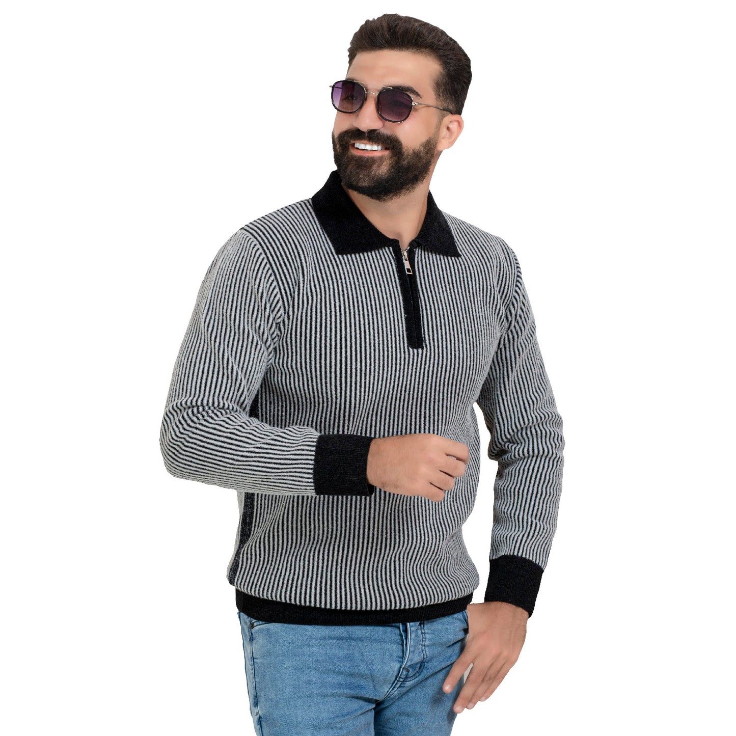 25WM-59-4-389-بلوفر قطيفه بولو