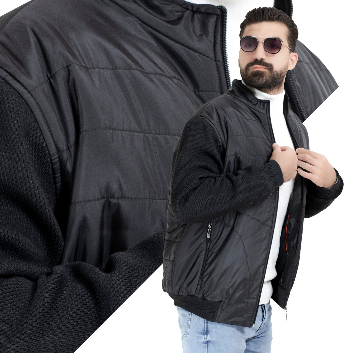 25WM-64-3-2512-جاكيت وتر بروف بكم تريكو