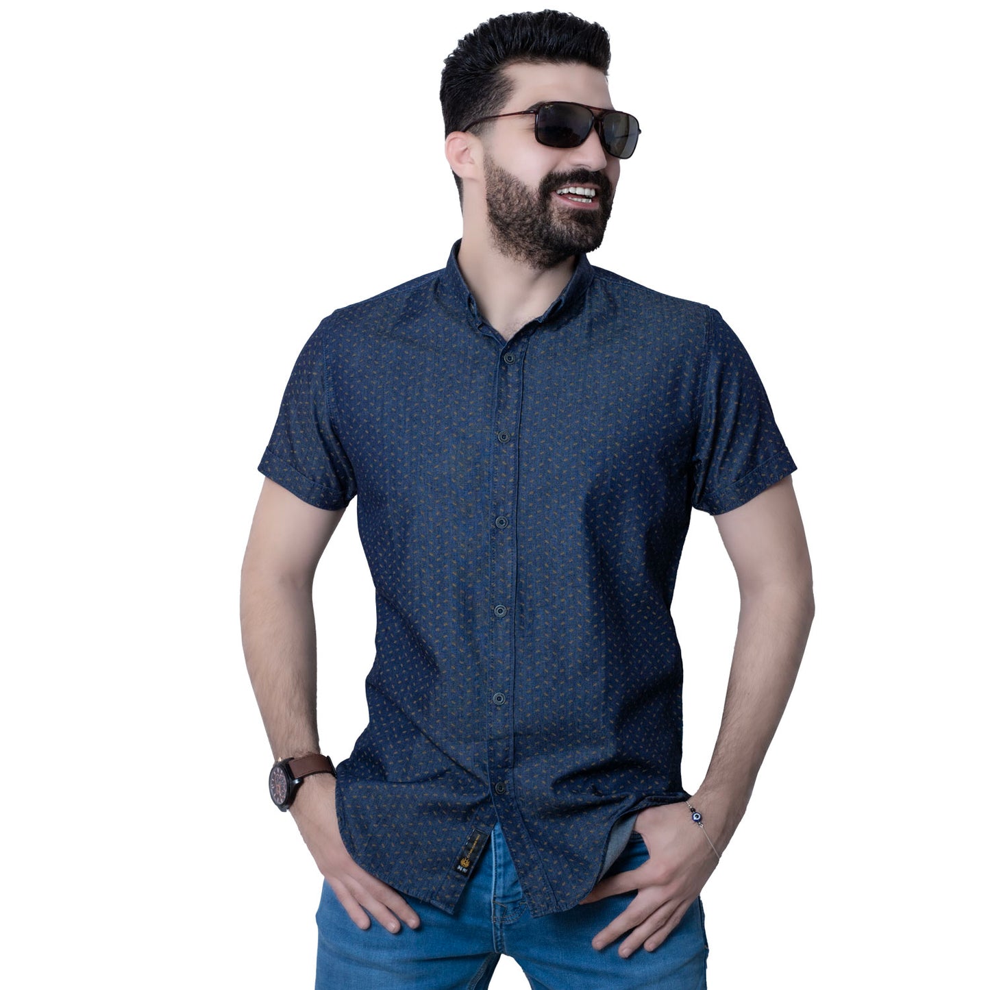 قميص نص كم -  ["Half-Sleeve","Half-Sleeve-Shirt","linen","Men's-Shirt","\u0635\u064a\u0641\u064a \u0623\u062e\u0631 \u0642\u0637\u0639\u0647","\u0642\u0637\u0646","\u0642\u0645\u064a\u0635 \u0646\u0635 \u0643\u0645","\u0642\u0645\u064a\u0635-\u0631\u062c\u0627\u0644\u064a","\u0643\u062a\u0627\u0646"] - 23GM-12-10-7816-4-قميص جينز قطن نص كم مطبوع  - Pukkastyle تسوق ملابس رجالي اونلاين - Online shopping Men's Clothes