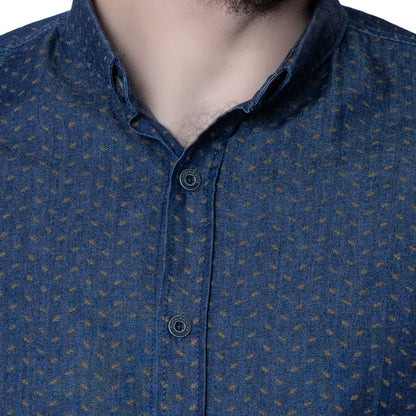 قميص نص كم -  ["Half-Sleeve","Half-Sleeve-Shirt","linen","Men's-Shirt","\u0635\u064a\u0641\u064a \u0623\u062e\u0631 \u0642\u0637\u0639\u0647","\u0642\u0637\u0646","\u0642\u0645\u064a\u0635 \u0646\u0635 \u0643\u0645","\u0642\u0645\u064a\u0635-\u0631\u062c\u0627\u0644\u064a","\u0643\u062a\u0627\u0646"] - 23GM-12-10-7816-4-قميص جينز قطن نص كم مطبوع  - Pukkastyle تسوق ملابس رجالي اونلاين - Online shopping Men's Clothes