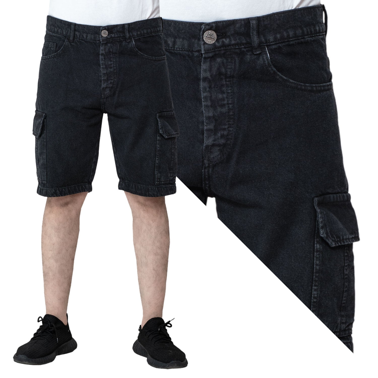 Men's clothing 24SM-41-6-V2401-1-شورت جينز كارجو cargo, Men's Short, شورت, كارجو  Pukkastyle ملابس رجالي