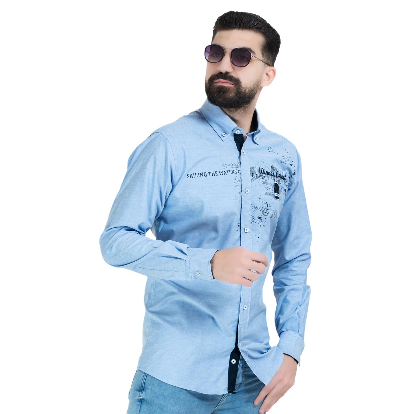 قميص كم طويل -  ["Check Shirt","Gabardine","Long-Sleeve-Shirt","\u062c\u0628\u0631\u062f\u064a\u0646","\u0642\u0645\u064a\u0635 \u0643\u0645 \u0637\u0648\u064a\u0644","\u0643\u0627\u0631\u0648\u0647\u0627\u062a"] - 26GM-44-7-712-قميص كم مطبوع  - Pukkastyle تسوق ملابس رجالي اونلاين - Online shopping Men's Clothes