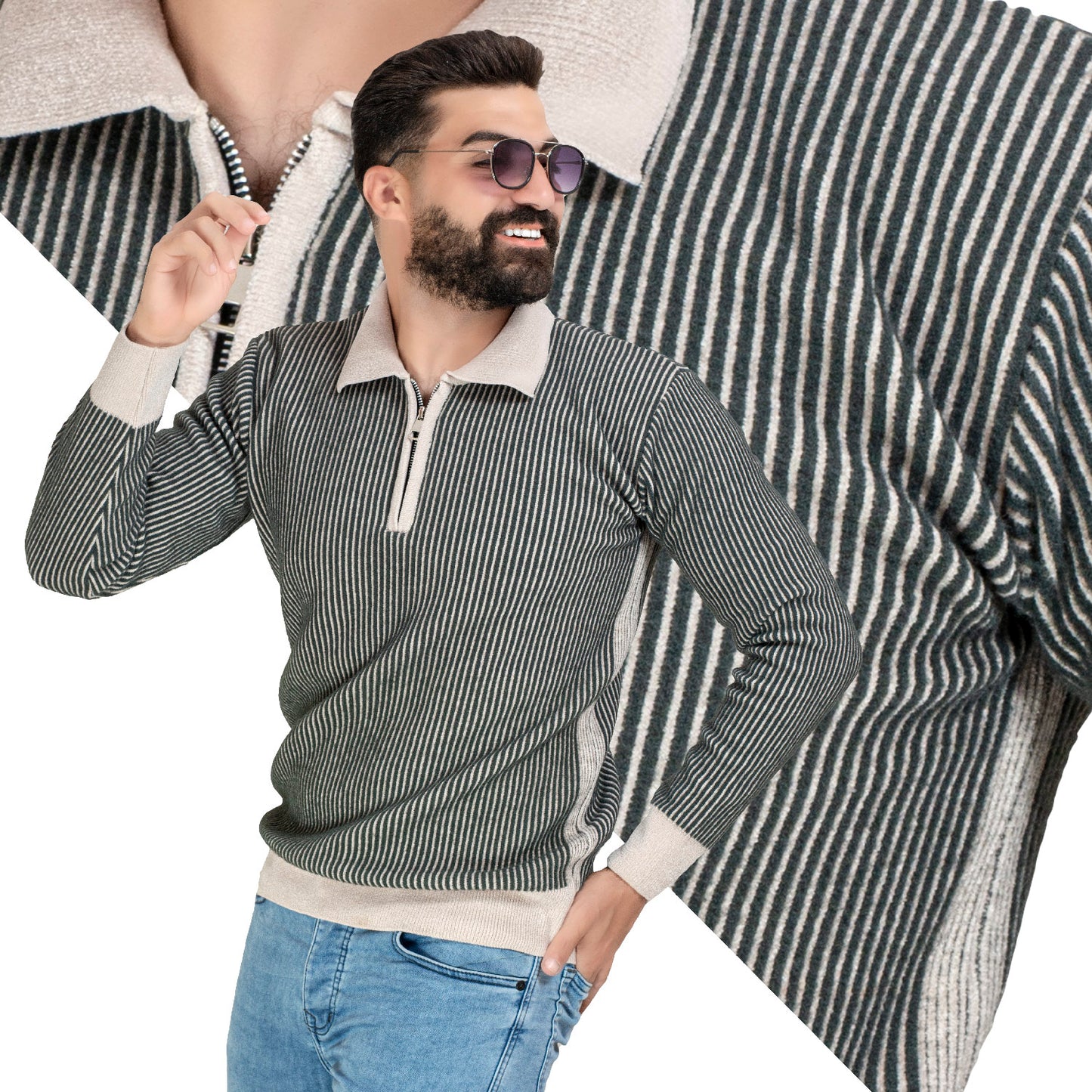 25WM-59-4-389-بلوفر قطيفه بولو