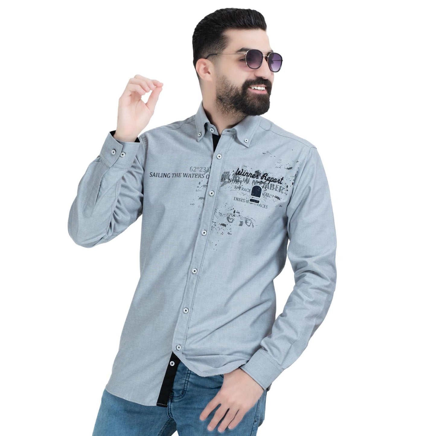 قميص كم طويل -  ["Check Shirt","Gabardine","Long-Sleeve-Shirt","\u062c\u0628\u0631\u062f\u064a\u0646","\u0642\u0645\u064a\u0635 \u0643\u0645 \u0637\u0648\u064a\u0644","\u0643\u0627\u0631\u0648\u0647\u0627\u062a"] - 26GM-44-7-712-قميص كم مطبوع  - Pukkastyle تسوق ملابس رجالي اونلاين - Online shopping Men's Clothes