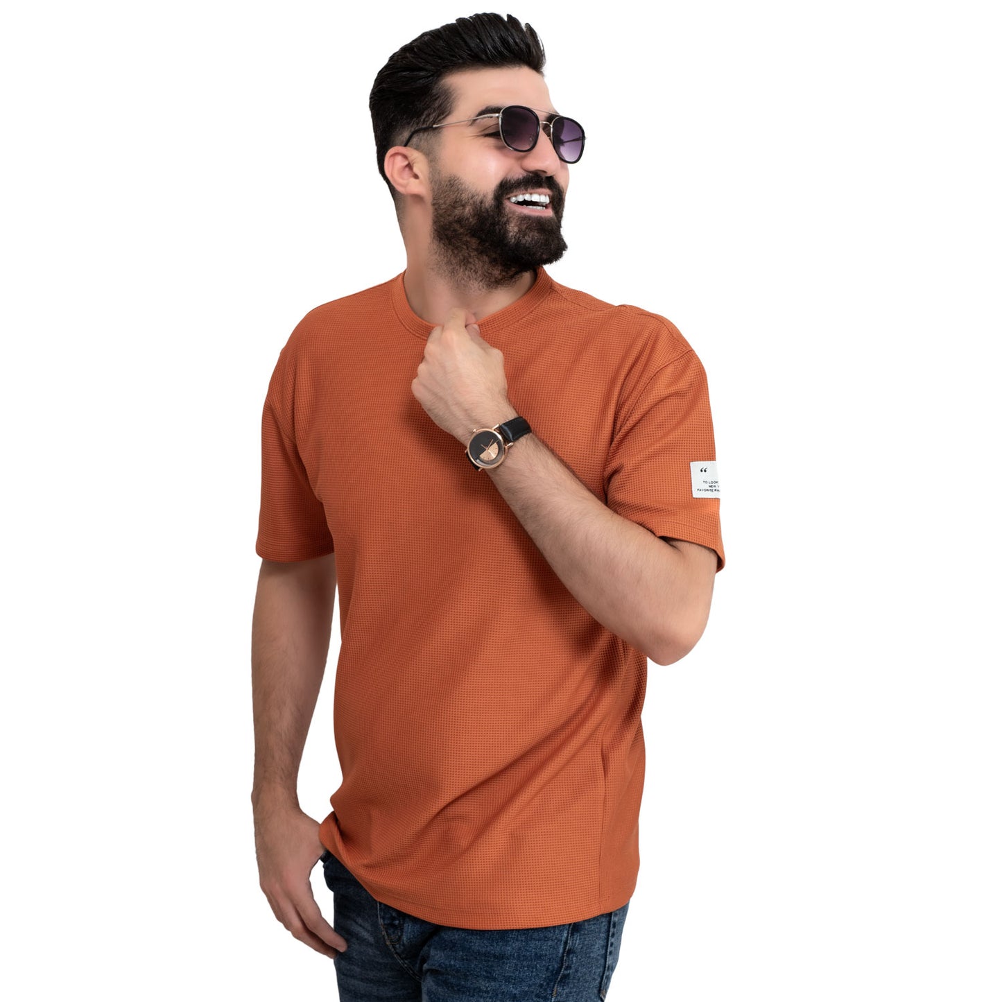 Men's clothing 24SM-7-9-7798-40-تيشيرت أوفر سايز ساده Cotton T-shirt, last, تيشرت روند, تيشرت قطن  Pukkastyle ملابس رجالي