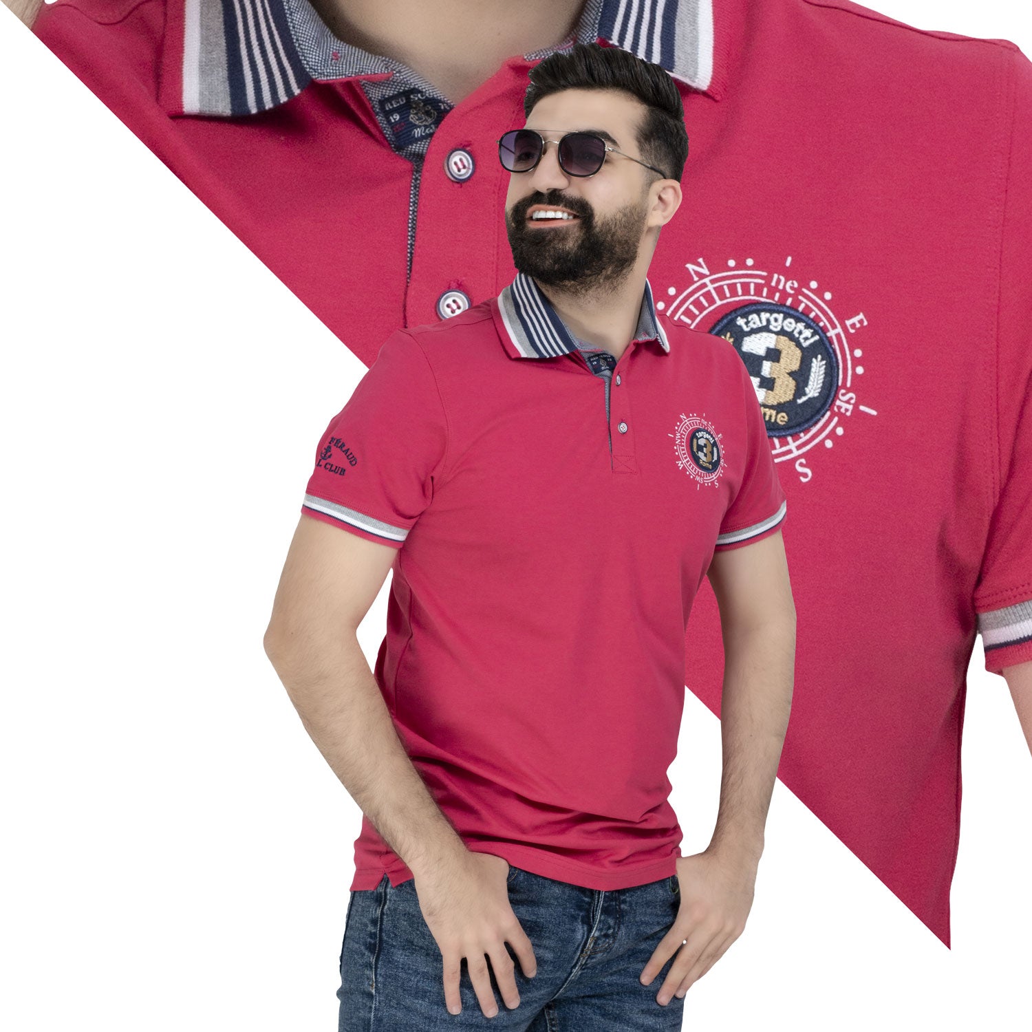 تيشرت بولو -  ["Basic-Shirt","last","Polo-T-Shirt","\u0628\u064a\u0632\u0643","\u062a\u064a\u0634\u0631\u062a \u0628\u0648\u0644\u0648"] - تيشرت بولو قطن مطبوع  - Pukkastyle تسوق ملابس رجالي اونلاين - Online shopping Men's Clothes