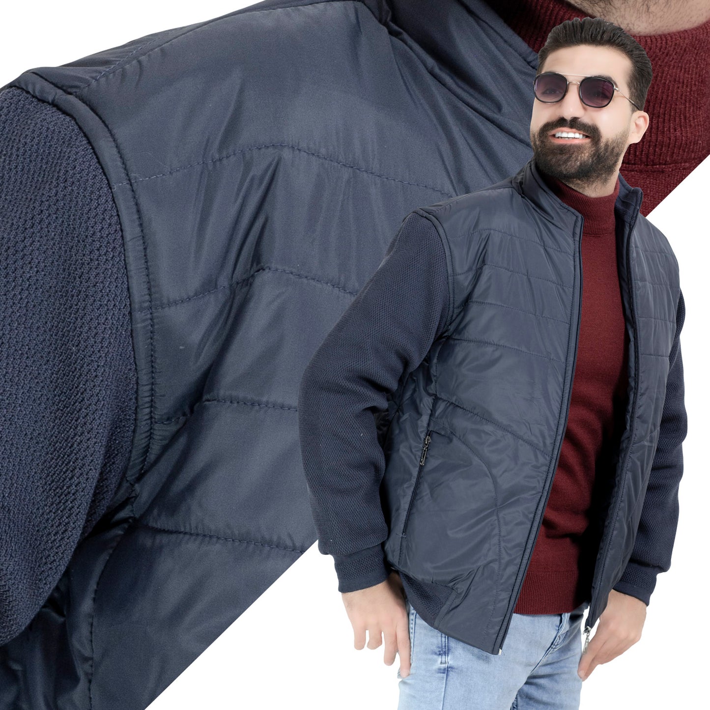 25WM-64-3-2512-جاكيت وتر بروف بكم تريكو