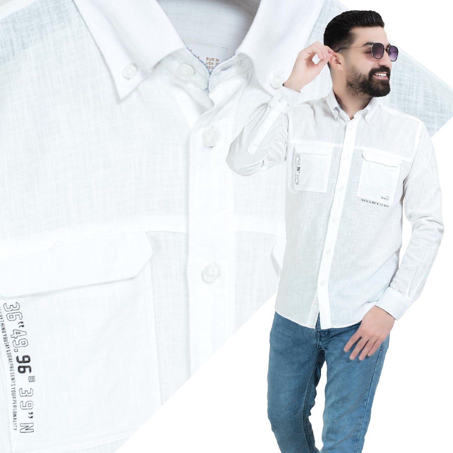قميص كم طويل -  ["Check Shirt","Gabardine","Long-Sleeve-Shirt","\u062c\u0628\u0631\u062f\u064a\u0646","\u0642\u0645\u064a\u0635 \u0643\u0645 \u0637\u0648\u064a\u0644","\u0643\u0627\u0631\u0648\u0647\u0627\u062a"] - 26SM-44-7-252-قميص بكم كتان  - Pukkastyle تسوق ملابس رجالي اونلاين - Online shopping Men's Clothes