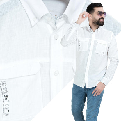 قميص كم طويل -  ["Check Shirt","Gabardine","Long-Sleeve-Shirt","\u062c\u0628\u0631\u062f\u064a\u0646","\u0642\u0645\u064a\u0635 \u0643\u0645 \u0637\u0648\u064a\u0644","\u0643\u0627\u0631\u0648\u0647\u0627\u062a"] - 26SM-44-7-252-قميص بكم كتان  - Pukkastyle تسوق ملابس رجالي اونلاين - Online shopping Men's Clothes