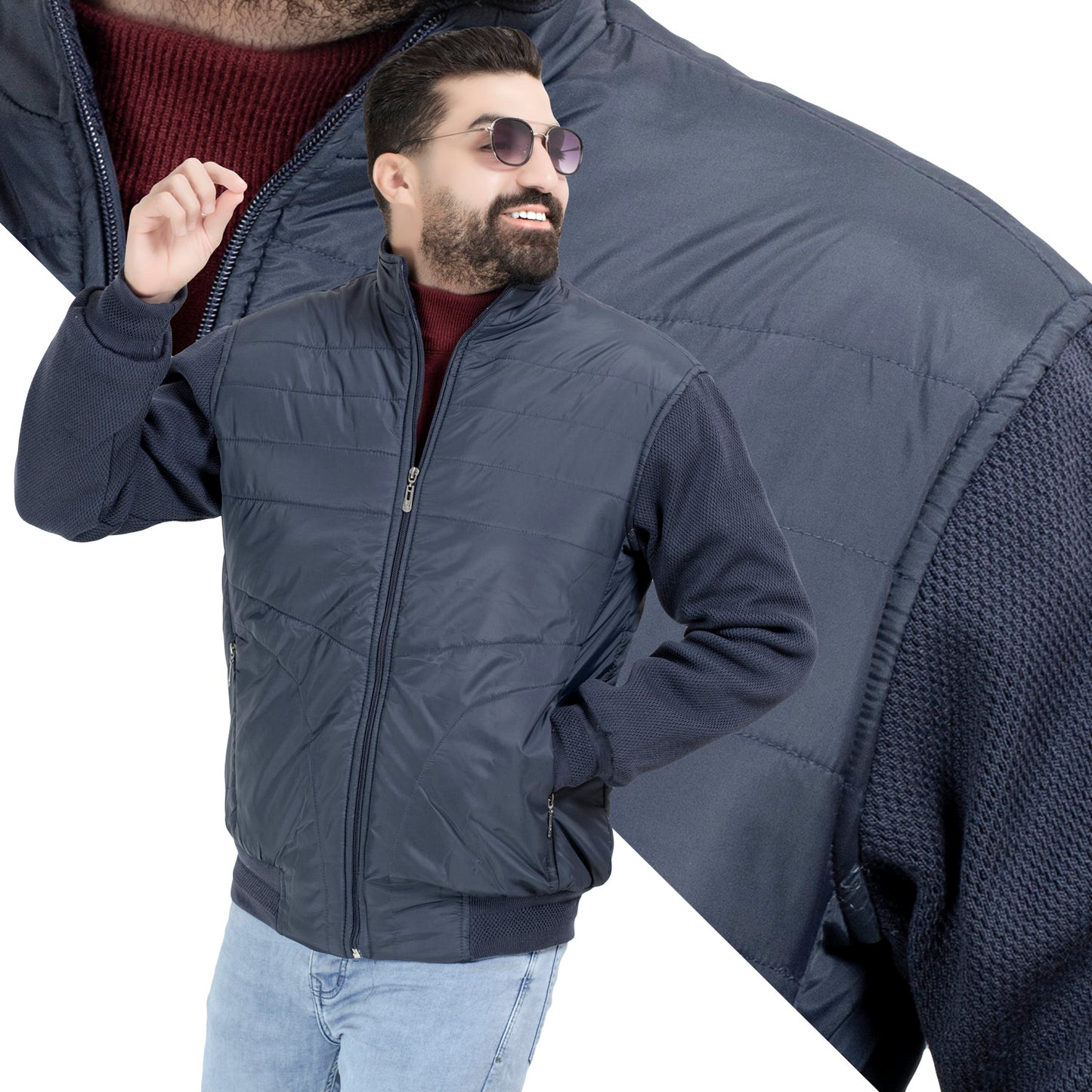 25WM-64-3-2512-جاكيت وتر بروف بكم تريكو