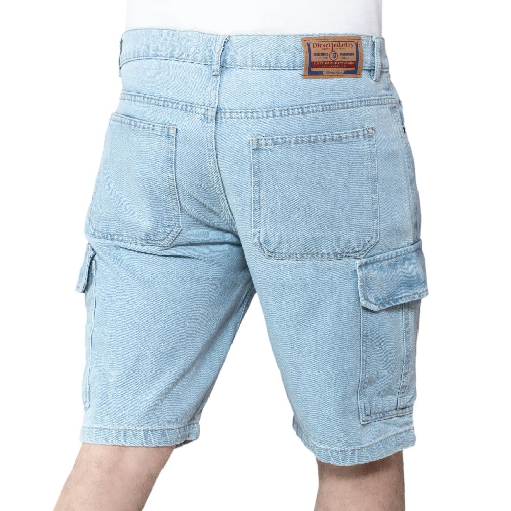 Men's clothing 24SM-41-6-V2401-18-شورت جينز كارجو cargo, Men's Short, شورت, كارجو  Pukkastyle ملابس رجالي