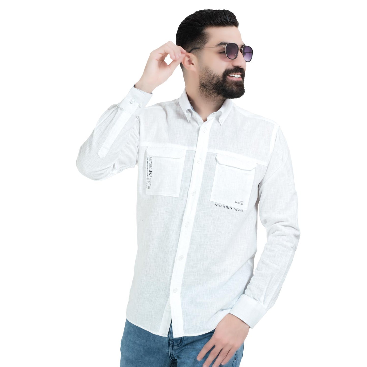 قميص كم طويل -  ["Check Shirt","Gabardine","Long-Sleeve-Shirt","\u062c\u0628\u0631\u062f\u064a\u0646","\u0642\u0645\u064a\u0635 \u0643\u0645 \u0637\u0648\u064a\u0644","\u0643\u0627\u0631\u0648\u0647\u0627\u062a"] - 26SM-44-7-252-قميص بكم كتان  - Pukkastyle تسوق ملابس رجالي اونلاين - Online shopping Men's Clothes