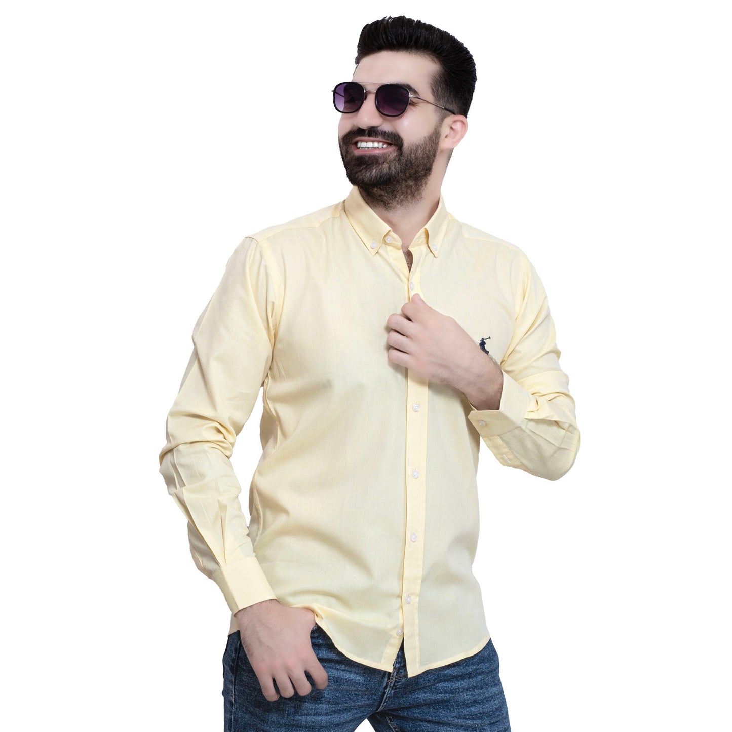 قميص كم طويل -  ["linen","Long-Sleeve-Shirt","Plain Shirt","\u0633\u0627\u062f\u0647","\u0642\u0645\u064a\u0635 \u0633\u0627\u062f\u0647","\u0642\u0645\u064a\u0635 \u0643\u0645 \u0637\u0648\u064a\u0644","\u0643\u062a\u0627\u0646"] - 24GM-40-7-P240-قميص باكمام طويله – ساده – خام قطن  - Pukkastyle تسوق ملابس رجالي اونلاين - Online shopping Men's Clothes