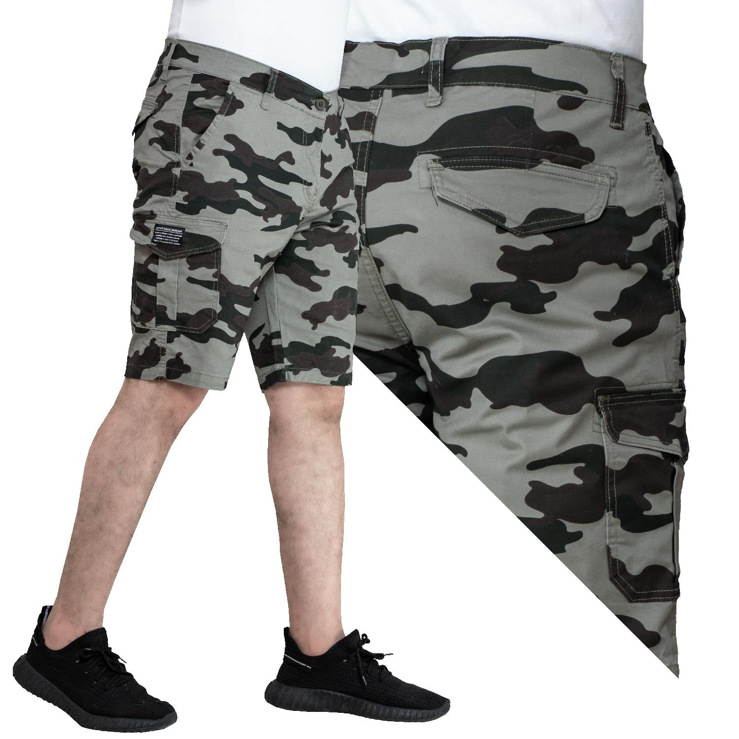 شورت -  ["cargo","Men's Short","\u0634\u0648\u0631\u062a","\u0643\u0627\u0631\u062c\u0648"] - 24SM-42-6-CH23-شورت كارجو جبردين صاعقه  - Pukkastyle تسوق ملابس رجالي اونلاين - Online shopping Men's Clothes