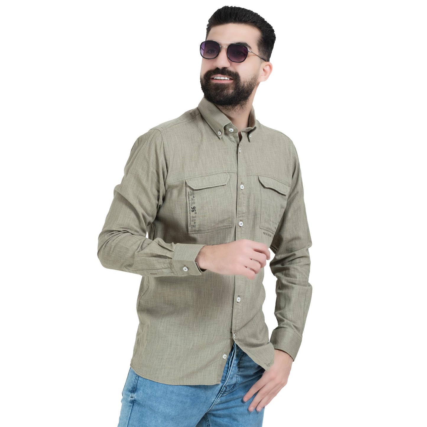 قميص كم طويل -  ["Check Shirt","Gabardine","Long-Sleeve-Shirt","\u062c\u0628\u0631\u062f\u064a\u0646","\u0642\u0645\u064a\u0635 \u0643\u0645 \u0637\u0648\u064a\u0644","\u0643\u0627\u0631\u0648\u0647\u0627\u062a"] - 26SM-44-7-252-قميص بكم كتان  - Pukkastyle تسوق ملابس رجالي اونلاين - Online shopping Men's Clothes