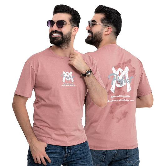 Men's clothing 24SM-19-9-703-41-تيشيرت أوفر سايز قطن سنجل ليكرا Cotton T-shirt, تيشرت روند, تيشرت قطن  Pukkastyle ملابس رجالي