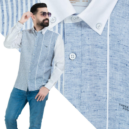 قميص كم طويل -  ["Check Shirt","Gabardine","Long-Sleeve-Shirt","\u062c\u0628\u0631\u062f\u064a\u0646","\u0642\u0645\u064a\u0635 \u0643\u0645 \u0637\u0648\u064a\u0644","\u0643\u0627\u0631\u0648\u0647\u0627\u062a"] - 26GM-44-7-211-قميص كم كتان مقلم  - Pukkastyle تسوق ملابس رجالي اونلاين - Online shopping Men's Clothes